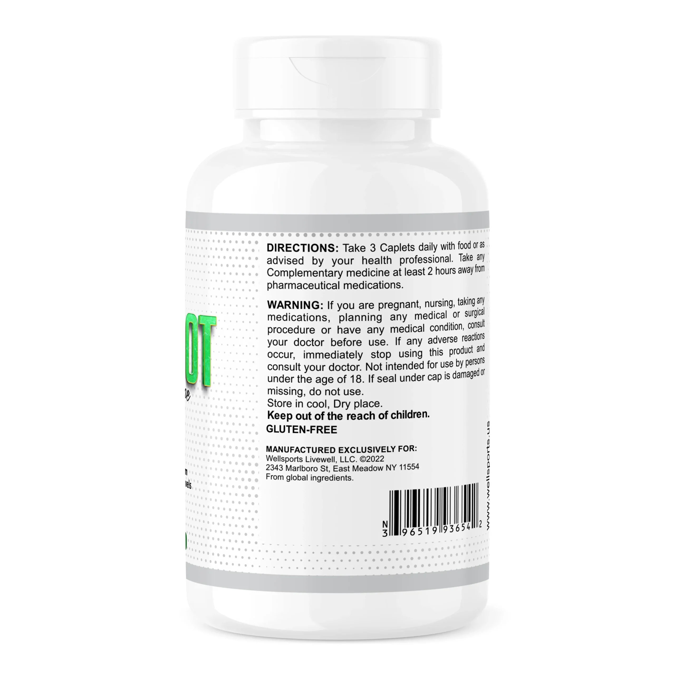 Wellsports Bergamot Cholesterol Care 120 Caplets