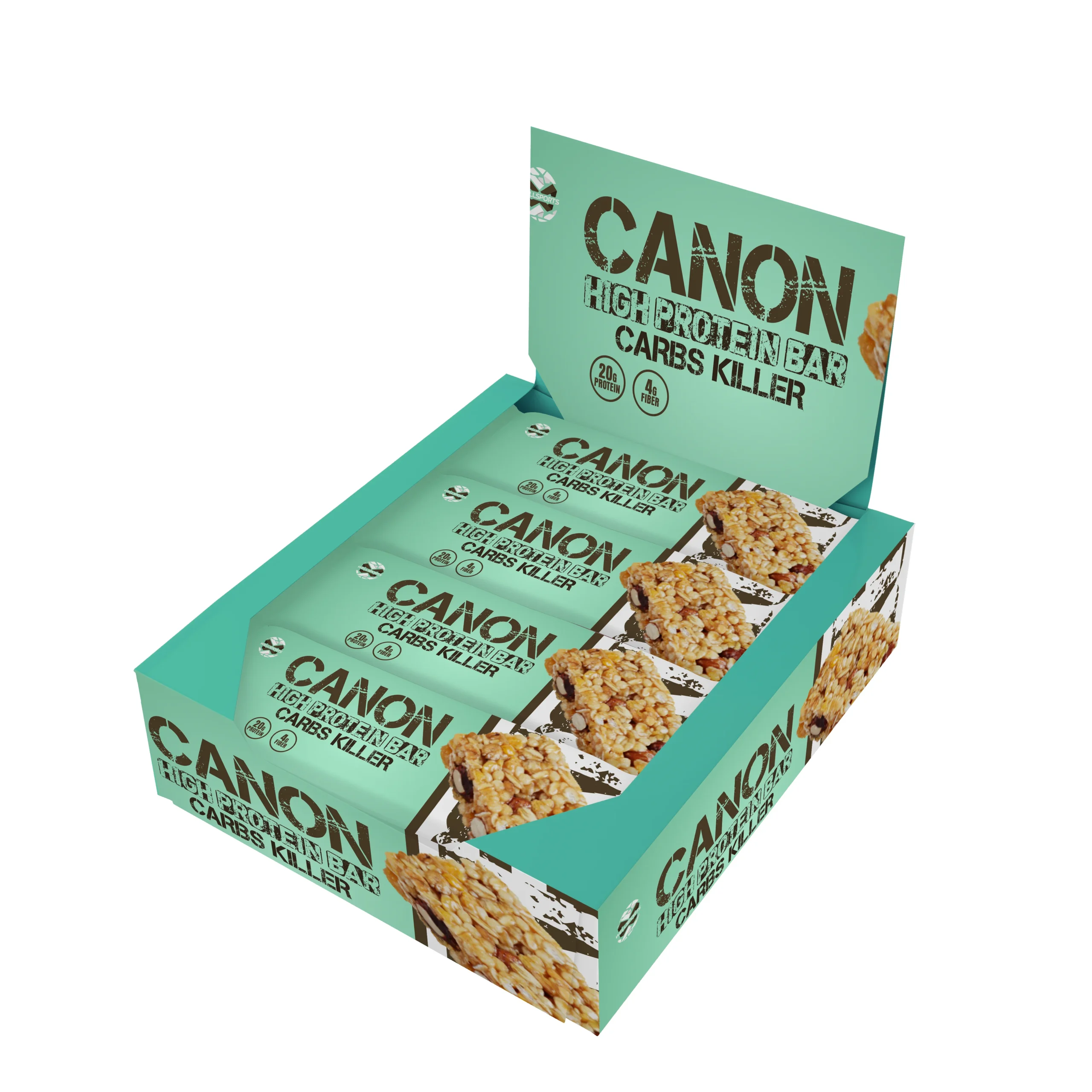 Wellsports Canon High Protein Bar Carbs Killer 12 Count
