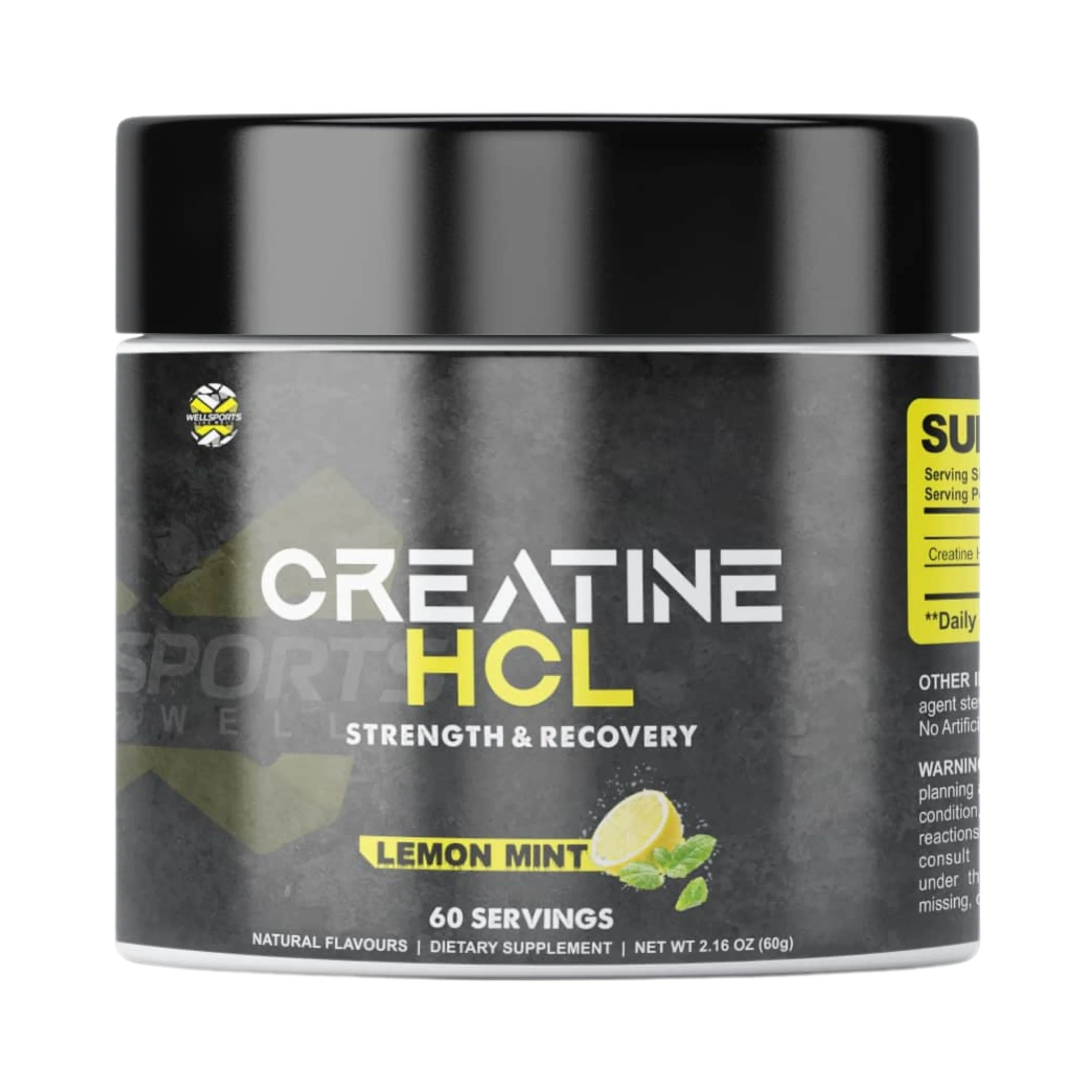 Wellsports Creatine HCL Lemon Mint 60 Servings