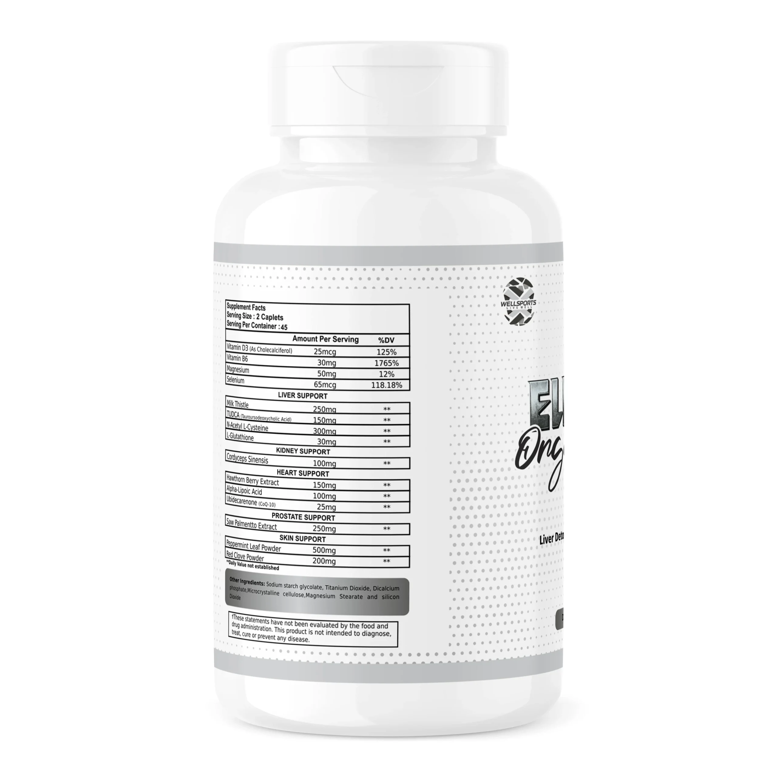 Wellsports Element Organ Defender 90 Caplets