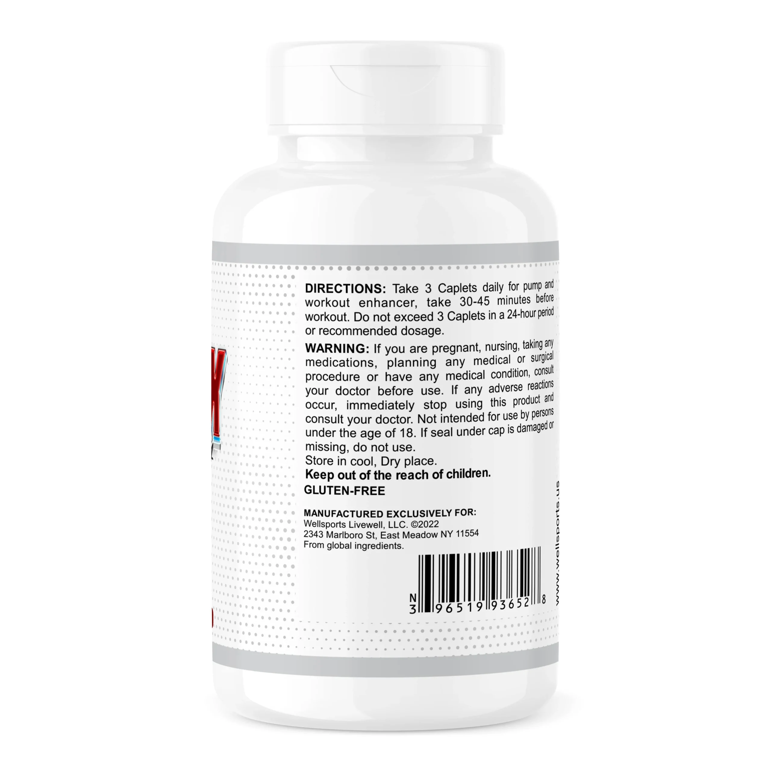 Wellsports Nitrix Vena-Cava Nitric Oxide Complex 120 Caplets