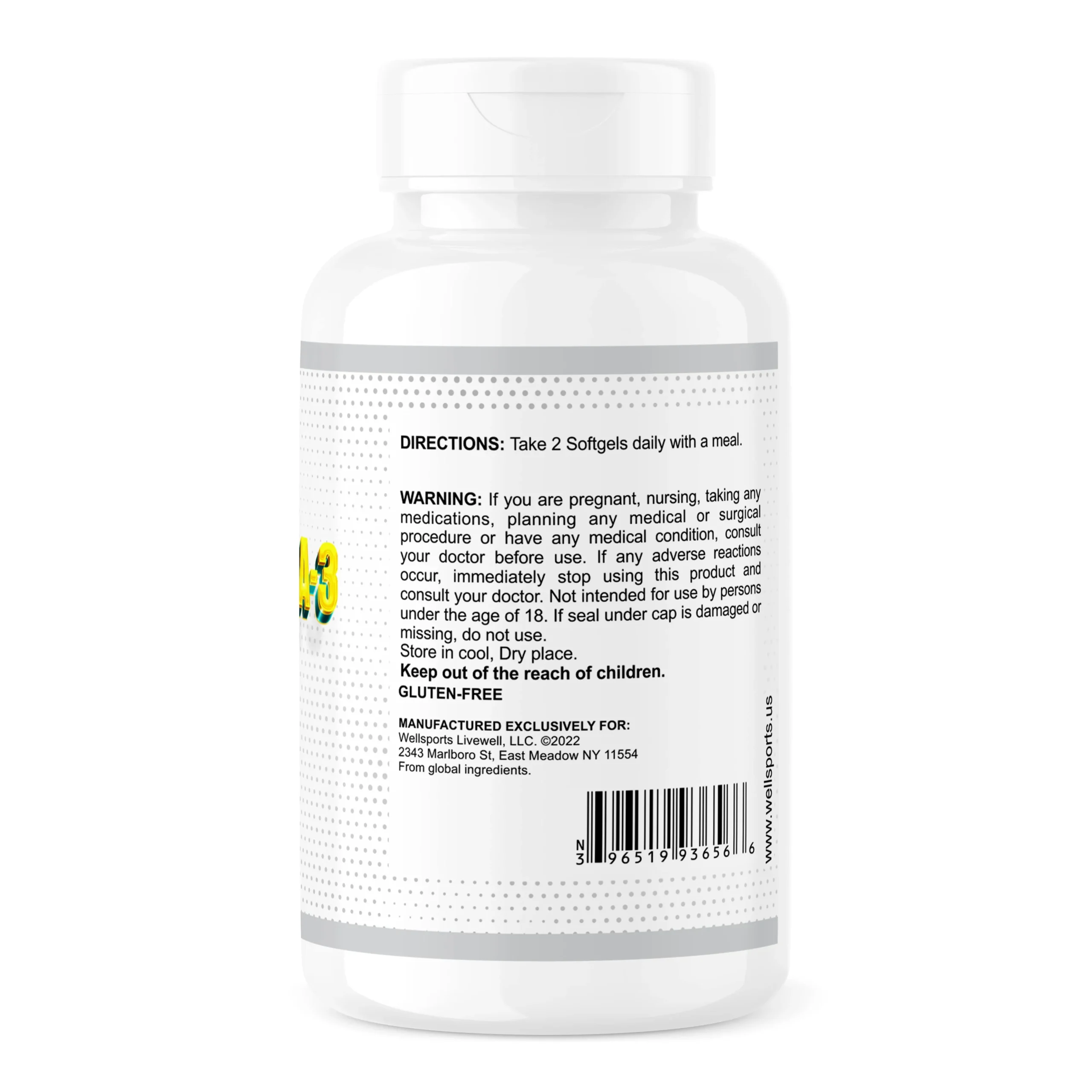 Wellsports Ultra Omega-3 4X 90 Softgels