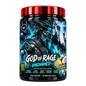 WellSports God of Rage Pre-Workout Coconut Lemonade 60 Servings