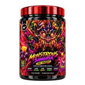 WellSports Monstrous Sangria Pre-Workout Fruit Burst 60 Servings
