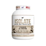 Wellsports Instant Whey Protein Isolate 4.4 lb (2 kg) Cookies & Cream